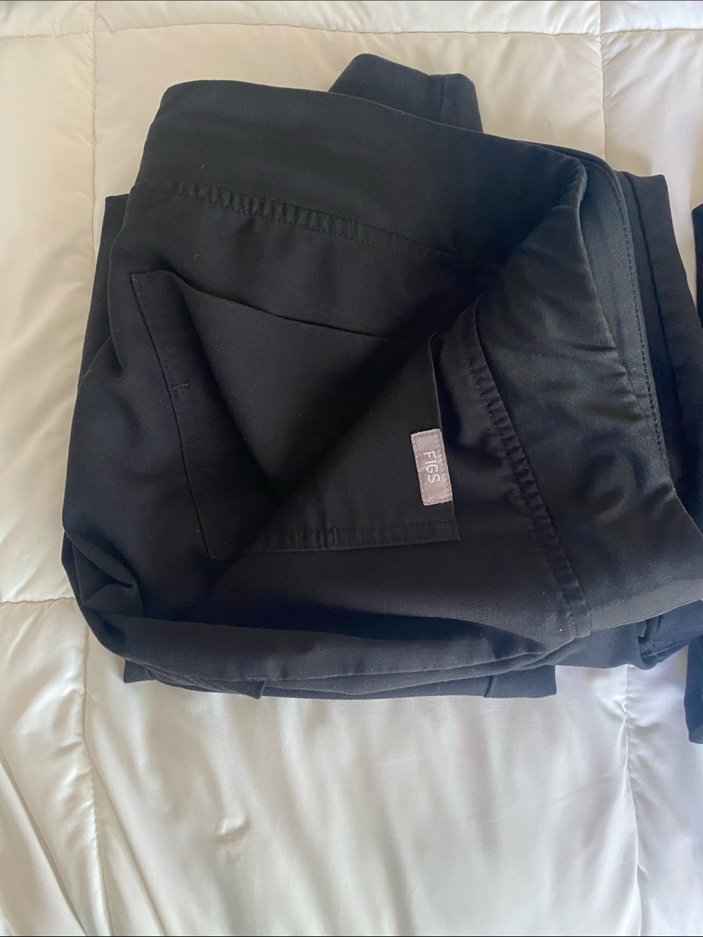 Figs Womens Black Medical Scrub Pants (2 Pair)